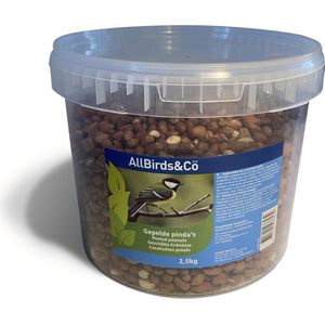 Allbirds&Co Gepelde Pinda's In Emmer - Voer - 2.5 kg