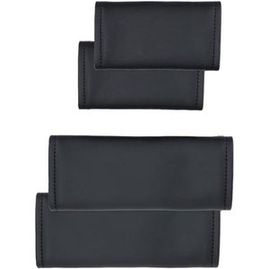 Lederen Deurpaneel Pull Handvat Trim Cover Sleeve - Zwarte Handgreep Cover - Auto Interieur Beschermhoes - Compatibel met Tesla Model 3/Y - 2017-2023