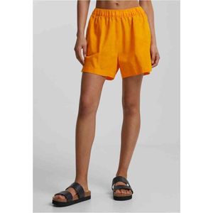 Urban Classics - Linen Mixed Boxer Korte broek - M - Oranje