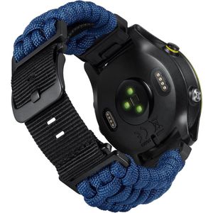 20mm 22mm 26mm Robuust Gevlochten 550 Paracord Nylon Sportvervangingsbanden - Geschikt voor Garmin Forerunner Instinct Fenix Descent - Mannen Vrouwen