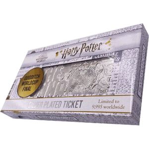 Harry Potter Limited Edition .999 Silver Plated Replica Quidditch World Cup Ticket