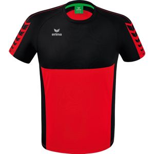 ERIMA Six Wings T-Shirt Rood-Zwart Maat XXL