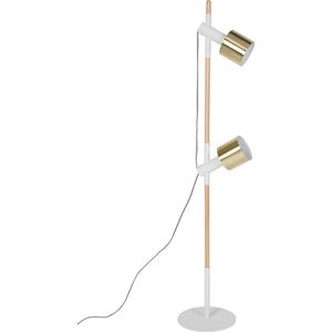 Zuiver Ivy - Vloerlamp - Wit Messing