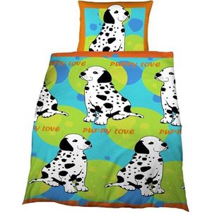 Dalmatiers dekbedovertrek - Multi - 1-persoons (140x200 cm + 1 sloop)