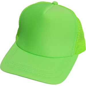 Baseball Cap - Neon pet - Neon Groen - 4 Stuks - Festival