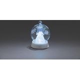 Konstsmide 3409 - Kerstdecoratie - 1 lamps LED glasbol engel autom kleurwissel - 6u timer - op batterij - voor binnen - multi