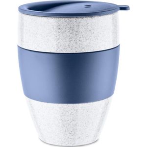 Herbruikbare Koffiebeker met Deksel, 0.4 L, Organic Blauw - Koziol | Aroma To Go