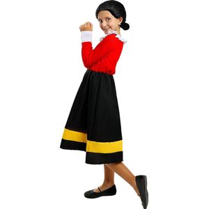 FUNIDELIA Olijfje Kostuum - Popeye - 7-9 jaar (134-146 cm)