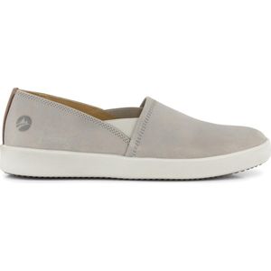 Travelin' Tours Dames - Leren instappers - Slip-On - Espadrilles - Grijs Leer - Maat 38