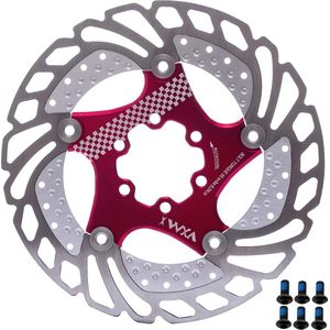 140 mm, fietsremschijf met 6 schroeven, fietskoeling, remschijf, zwemrem voor racefiets, mountainbike, MTB, BMX