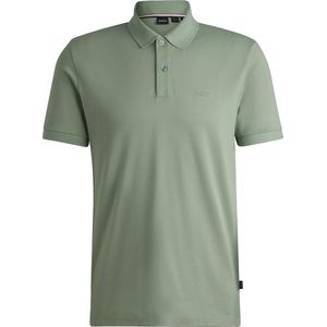 BOSS Pallas regular fit polo - pique - lichtgroen - Maat: M