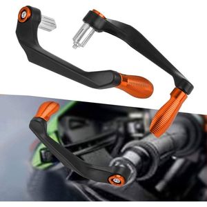 Kupplungssatz Motorradbremse 1 Paar 22mm Kupplungshebel schützen den Lenkerkontakt (optionales Fünf Farben) - arancione