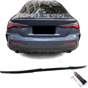 Geschikt voor Bmw 4 Serie G22 G23 Coupe Cabrio Achterklep Ducktale Extention Lip Styling Spoiler Hoogglans Zwart