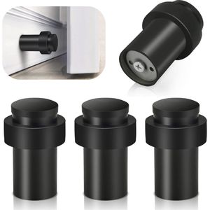 Robuuste Deurstoppers van Roestvrijstaal met Geluidsdempende Rubber
