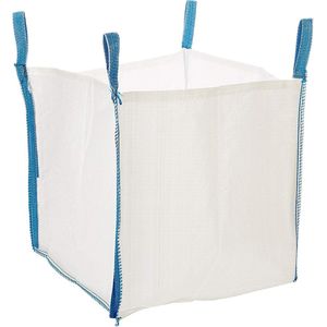 Wovar Big Bags 80x80x80 cm met Hijslus voor 1000 KG | Per Stuk | Big bag puinzakken