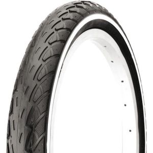 Buitenband Deli Tire 16 x 1.75"" / 47-305 mm - zwart met witte lijn