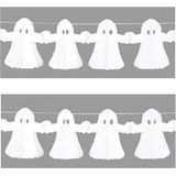 2x Spook slinger van papier 4 meter - Halloween/horror decoratie/versiering