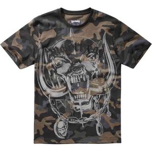 Brandit Motorhead - Warpig Print darkcamo Heren T-shirt - XL - Donkergroen