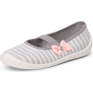 Ladeheid Kinder Pantoffels - Sloffen - Muizen - Unisex - 25 - Gemêleerde witte strik - LA-RW-Sylwia