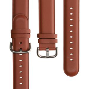 kwmobile lederen horlogebandje geschikt voor Xiaomi Redmi Mi Watch Lite 3 / Redmi Watch 3 polsband - Echt leren smartwatch bandje - Activity tracker horloge band in bruin