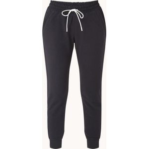 Under Armour Rush mid waist tapered fit cropped joggingbroek van fleece / Zwart - Maat L