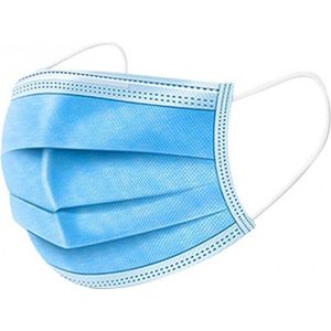 20x beschermende mondkapjes - blauw - niet medisch - beschermmaskers / stofmaskers