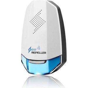 Ultrasone Ongedierte Verjager - Pest Repeller - Muizenverjager Ultrasone Binnen - Muizen Bestrijden - Insectenverjager - Vliegenverjager - Diervriendelijke Ongedierte Bestrijding - Stil - Energiebesparend