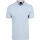 BOSS - Passenger Polo Lichtblauw - Slim-fit - Heren Poloshirt Maat 4XL