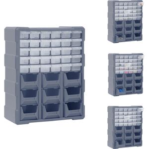 vidaXL Organiser - Organisers - Lade Organiser - Lade Organisers - Organiser met 39 lades 38x16x47 cm