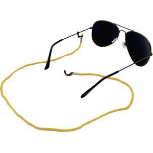 Brillenkoord - Brilkoord - Brilketting - Bril accessoires - 60 cm - Basic - donkergeel