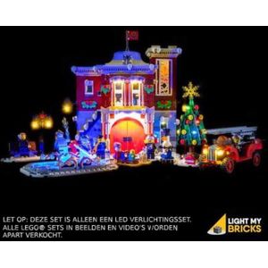 Winter Village Fire Station #10263 Light Kit -Geschikt voor LEGO