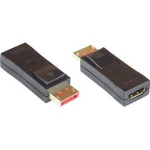 DisplayPort naar HDMI adapter - DP 1.4 / HDMI 2.0 (4K 60Hz + HDR) / zwart