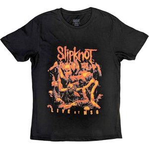 Slipknot - Live At MSG Orange Heren T-shirt - L - Zwart