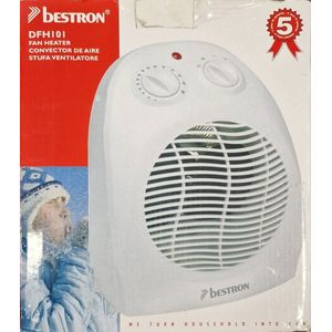 Bestron - DFH101 - Ventilatorkachel - 1000w/2000w - Koud/warme lucht