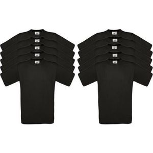 10 pack - B&C Basic T-shirts - 100% katoen - zwart - XL