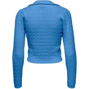 Only Svala Ls Collar Provence BLAUW M