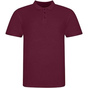 Herenpolo '100' met korte mouwen Burgundy - 3XL