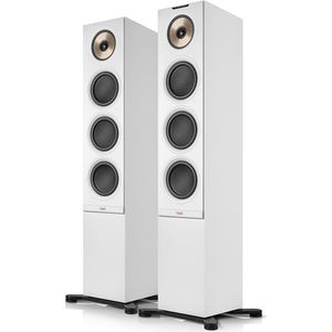 Teufel STEREO L 2 - Vloerstaande streaming speakers - Wifi, bluetooth - Coaxiaal chassis - Airplay 2, Google Cast, Tidal, Spotify Connect - Set van 2 - wit