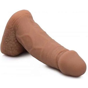 XR Brands Large Bulge - Packer Dildo - 6 / 16,5 cm brown