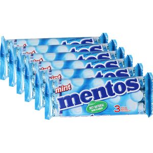 6 x 3-pack Mentos Mint á 38 gram per rol - Voordeelverpakking Snoepgoed