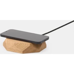 Oakywood Geometric Charging Pad 10W - Massief Eiken - Draadloos