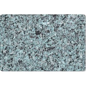 Bureau onderlegger - Muismat - Bureau mat - Blauw - Kristallen - Graniet - 60x40 cm