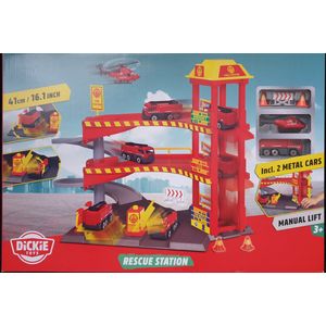 Dickie Toys Brandweerstation Garage Rood