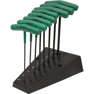 Set van 8 sterren T-handgrepen - graduele lengtes - maten T9-T40 - handig gereedschap