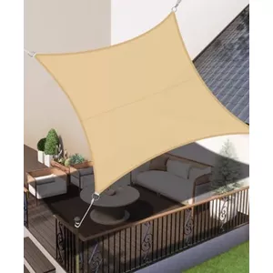 Zonneblok Schaduwdoek 1.4 x 4 m Windbescherming Waterdicht Uv-Bescherming Buitenzonwering Luifel Schaduwstof met Oogjes Voor Buiten Terras Tuin Luifel, Donkergrijs