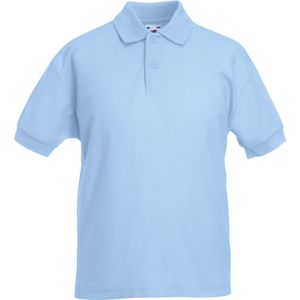 Fruit of the Loom Kinderen/Kinderen Unisex 65/35 Pique Polo Shirt (Hemel Blauw)
