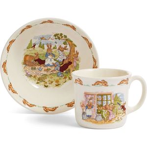 Royal Doulton Bunnykins Set 2 delig schaal/beker met oor