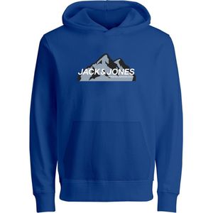 JACK & JONES JCOMOUNTAIN LOGO SWEAT HOOD SN MNI Jongens Trui - Maat 110