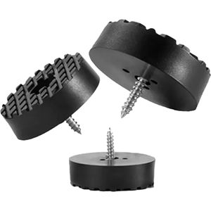 FSW-Products - 4 Stuks - Rubberen Voetjes - Ø18 mm - Onderzetters - Viltjes - Rubber Dopje - Meubelonderzetter - Meubelverhogers - Trillingsdemper - Anti Slip - Vloerbeschermers