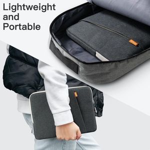 Laptop Sleeve Hoes voor 15 Inch Laptop Notebook, Case Bag Waterdichte Beschermhoes Schokbestendig (Donkergrijs)